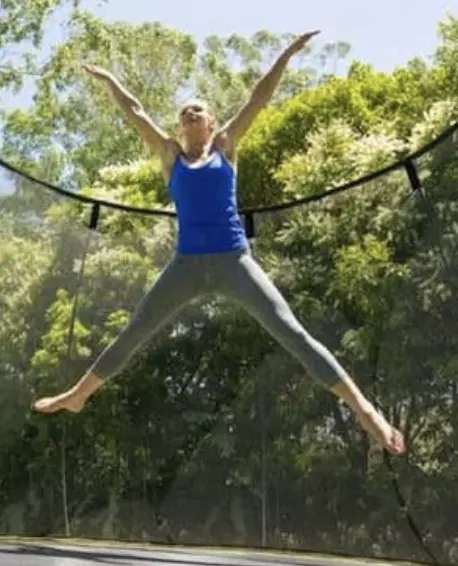 Star Jump on a Springfree Trampoline