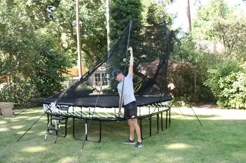 Springfree Trampoline installation team