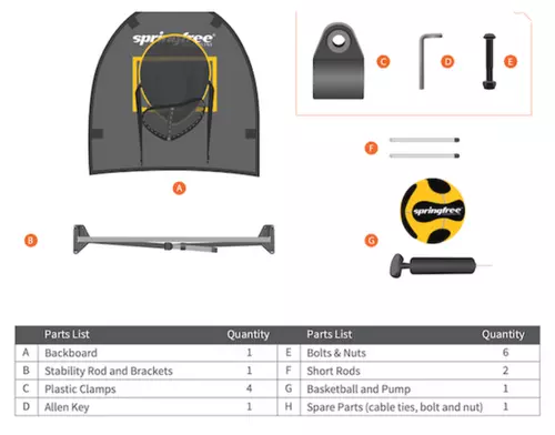 Trampoline basketball hoop accessory installation 'how to'