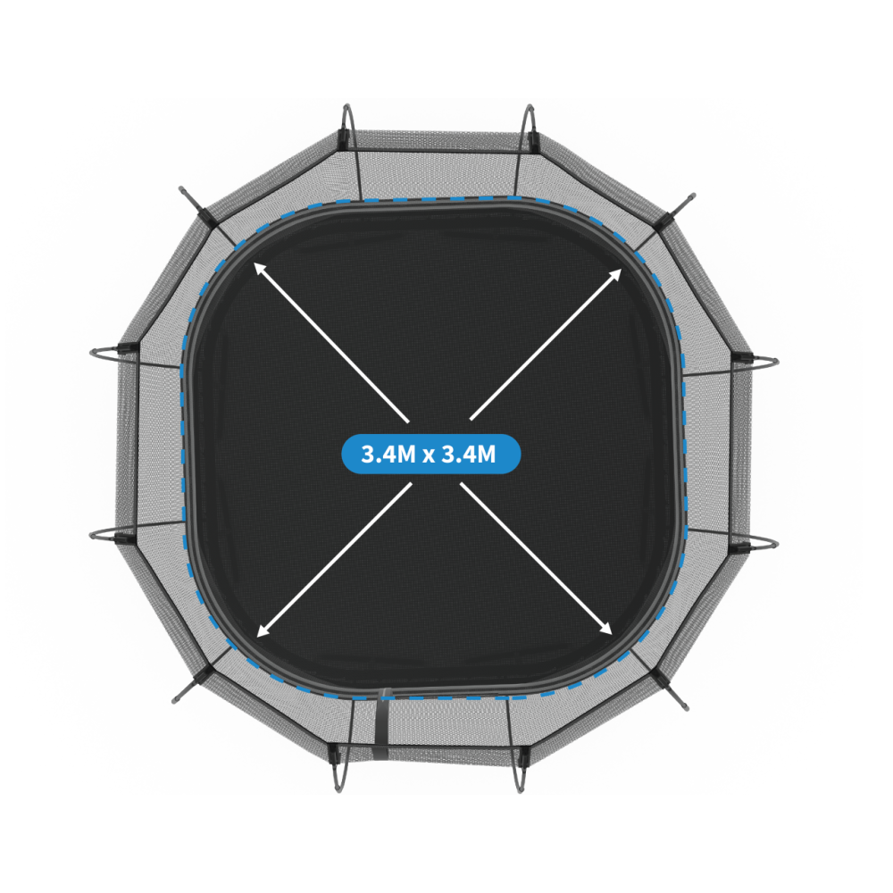 Large Square Smart Trampoline